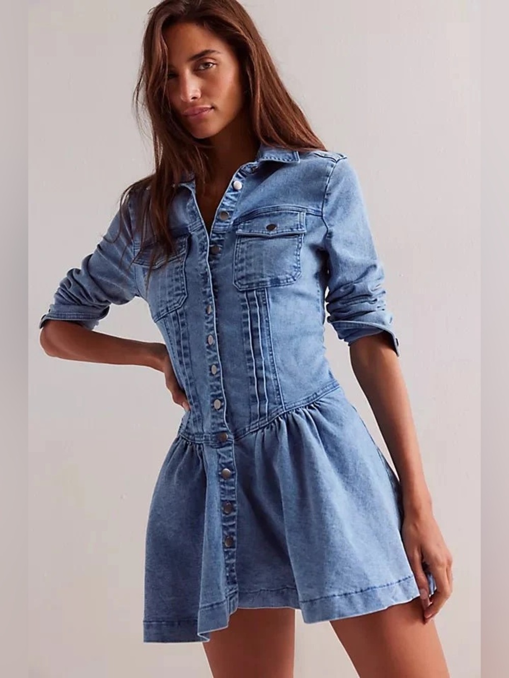 Free People Roadhouse Denim Dress